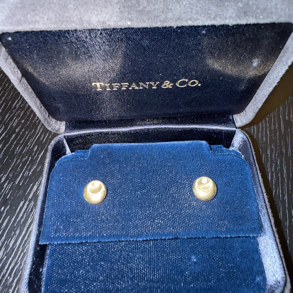 Tiffany & Co. Elsa Peretti. Disc Earrings with Diamonds.18k.hard to find - Picture 6 of 7